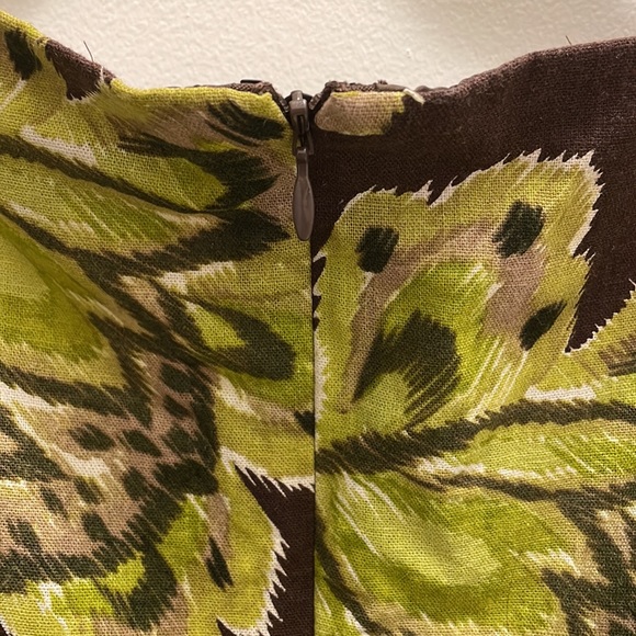 Laura Plus 24W brown/multi green beaded Dress - Picture 3 of 5